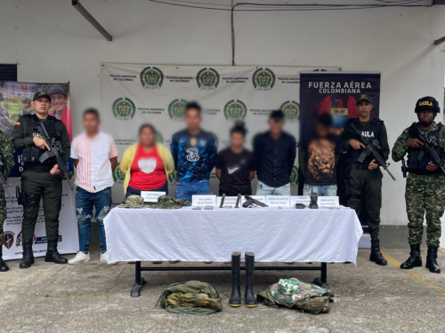 Por extorsión e intimidación, fueron capturadas seis personas en San Bernardo, Cundinamarca