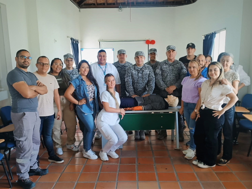 Personal del Hospital Santa Margarita se capacitó gracias a su Fuerza Aeroespacial Colombiana