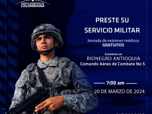 Jóvenes, esta es la oportunidad de prestar el servicio militar en la Fuerza Aeroespacial Colombiana 