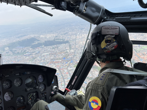 Patrullajes aéreos sobre cerros tutelares y vías de acceso a Bogotá en Semana Santa