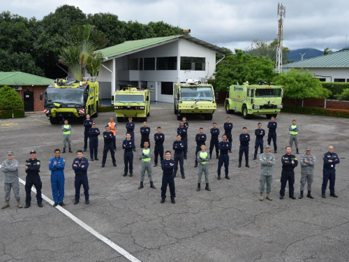 Futuros bomberos de la Aeronáutica Civil se capacitan en Yopal, Casanare