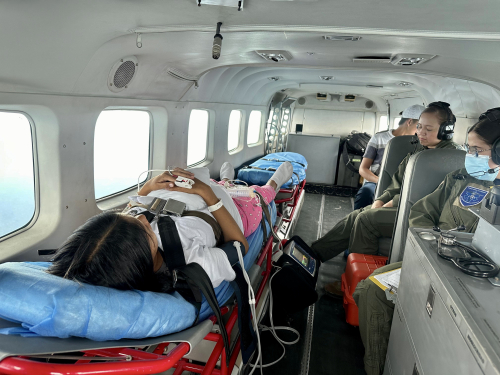 Salvando vidas: Aeronave realiza un traslado aeromédico en el sur  del país