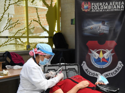 Habitantes de Cocorná recibieron servicios médicos gratuitos gracias a la Fuerza Aérea 