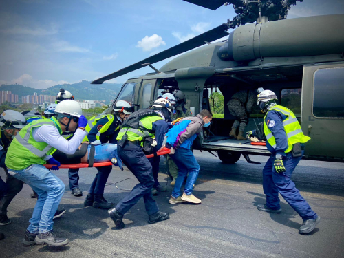 Exitoso simulacro de accidente aéreo en aeropuerto de Medellín