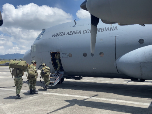 Llegan a Quibdó Fuerzas Especiales gracias a la Fuerza Aérea Colombiana