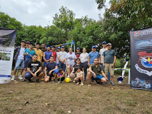 Fuerza Aérea Colombiana promueve la iniciativa "Adopta un parque" en Yopal, Casanare