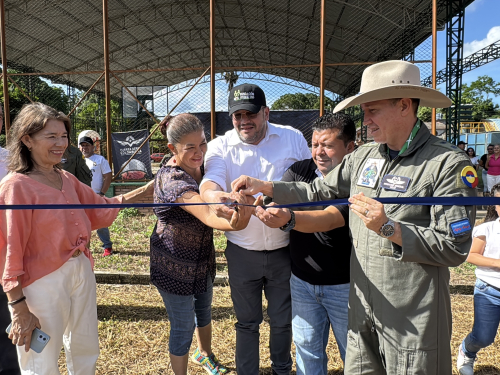 Habitantes de la vereda Bella Suiza tendrán un mejor parque para divertirse