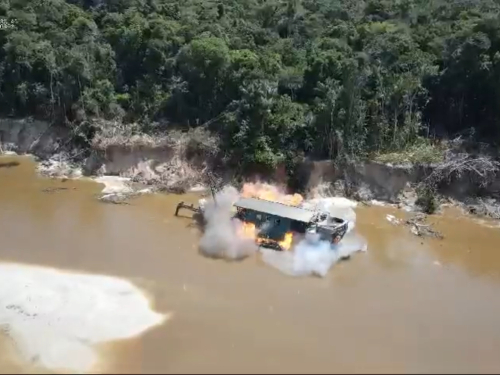Nueva operación contra la explotación ilícita de yacimientos mineros en Amazonas