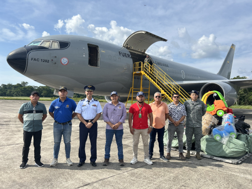 Más de 25 toneladas de donaciones fueron transportados al Amazonas 