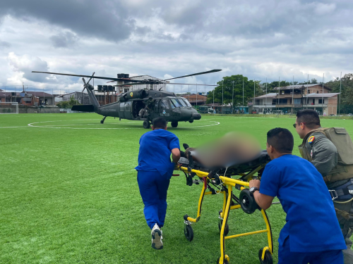 Desde Tado, Chocó, fueron evacuados dos militares afectados por mina antipersonal