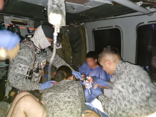 Fuerza Aeroespacial evacua heridos desde el Catatumbo