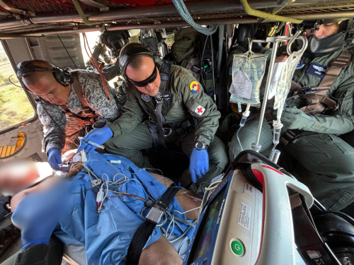 Víctima de ataque terrorista en Cesar fue trasladado por la Fuerza Aeroespacial