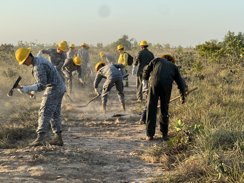 Bomberos de Yopal capacitan a personal militar y civil del GAORI
