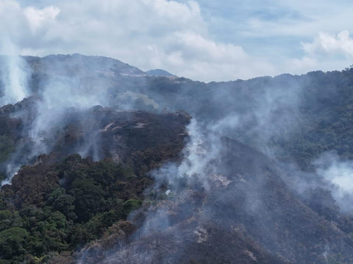 Extinguido incendio forestal en Ocaña, Norte de Santander