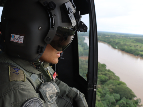 Reconocimiento aéreo facilita acciones para la gestión del riesgo en Tocaima