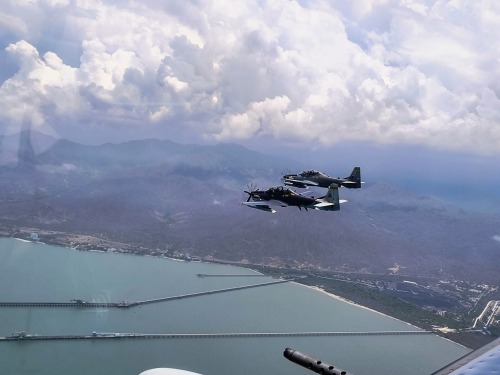 Aeronaves de la Fuerza Aeroespacial vigilan vías del Caribe durante Semana Santa