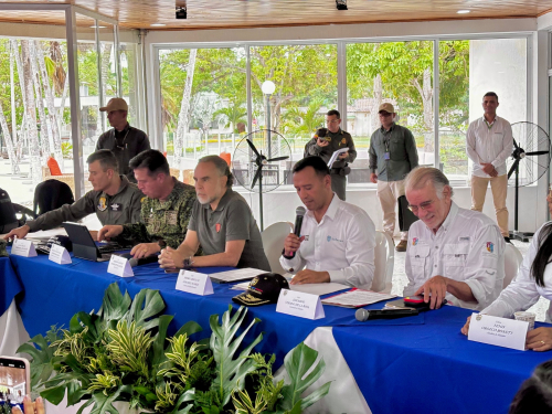 Ministerio de Defensa lideró Consejo de Seguridad desde el CACOM 3 en Malambo