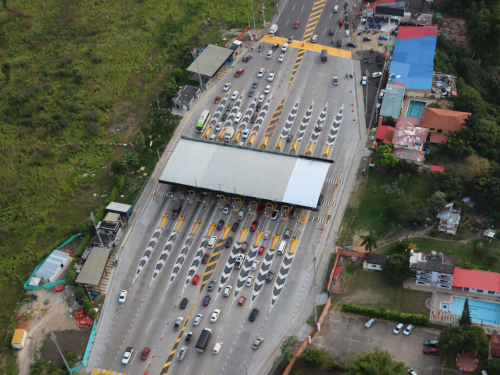 Helicóptero realiza patrullajes aéreos en el corredor turístico más concurrido durante Semana Santa