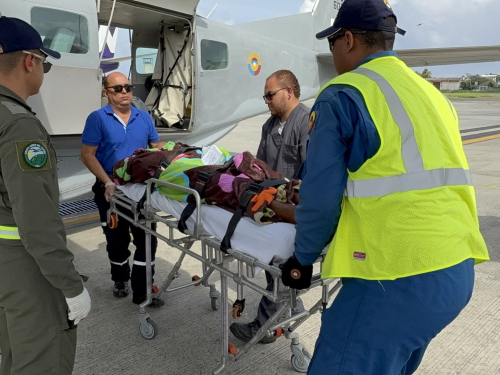 La Fuerza Aeroespacial Colombiana fortalece su presencia humanitaria en el Caribe