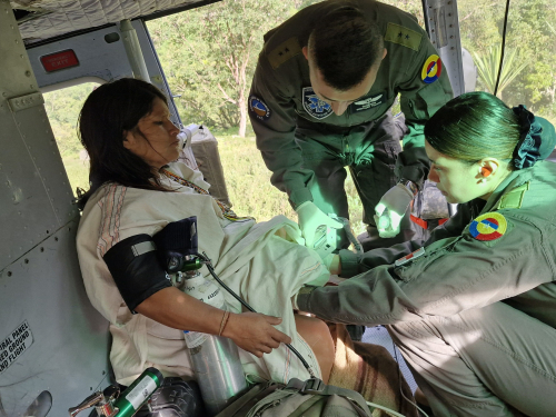 Indígenas en delicado estado de salud fueron evacuadas desde la Sierra Nevada