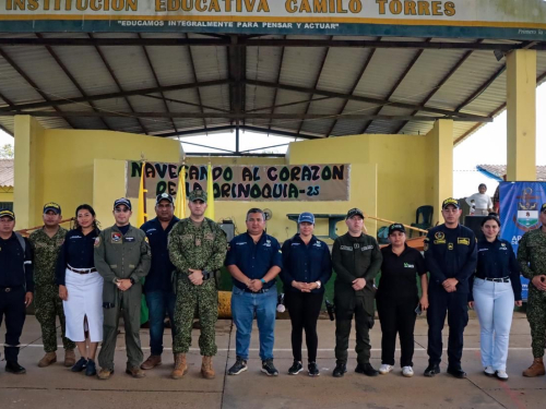 Proyección social y acercamiento institucional en Santa Rosalía, Vichada