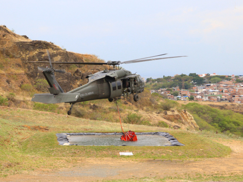 Entrenamiento aéreo refuerza capacidades para una rápida reacción ante eventuales emergencias