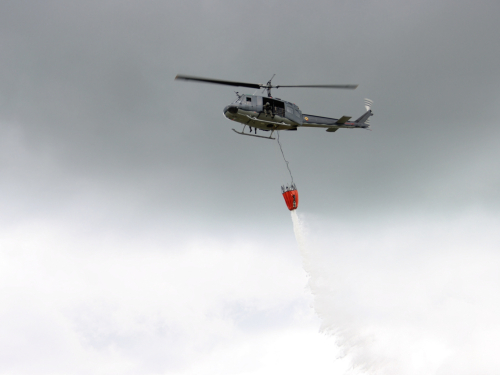 Entrenamiento aéreo fortalece capacidad de respuesta inmediata ante emergencias ambientales