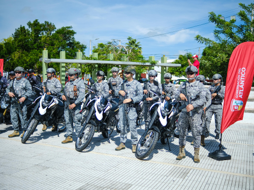 Entrega de motocicletas fortalece las capacidades operacionales en el Atlántico