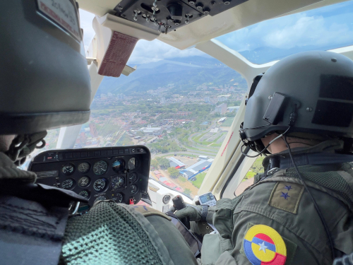 Operaciones aéreas fortalecen la seguridad vial en el Tolima, Huila y Cundinamarca