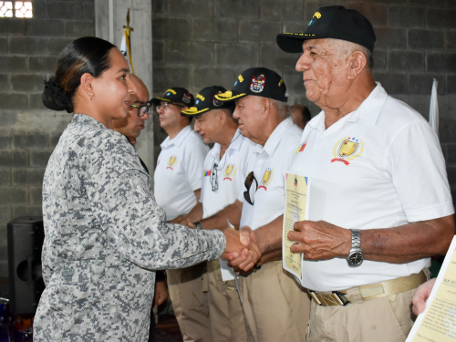 Veteranos recibieron importante reconocimiento en La Victoria, Caldas