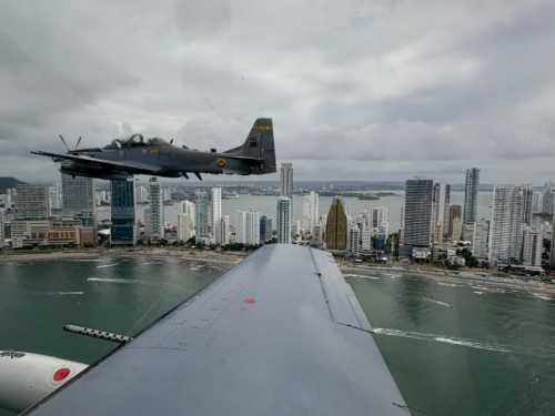 Competencia deportiva en Cartagena es acompañada por Fuerza Aeroespacial