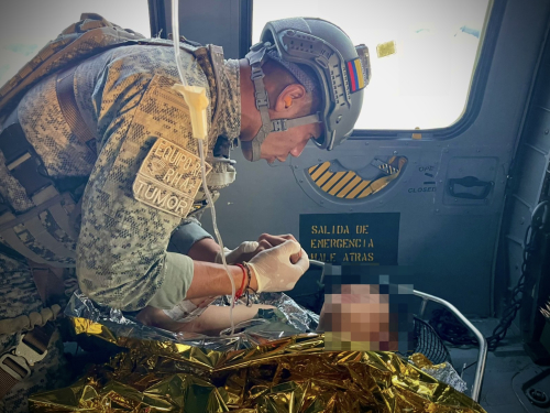 Compleja maniobra aérea para salvar un soldado herido en Anorí, Antioquia