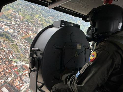 Durante el puente festivo de Velitas, helicópteros brindan seguridad a los viajeros 