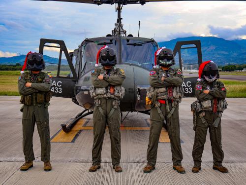Operaciones aéreas y terrestres fortalecen seguridad ciudadana durante el puente de velitas