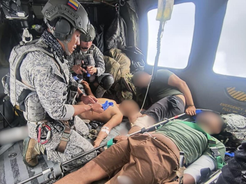 Operación aérea permitió la evacuación de soldados heridos en Antioquia