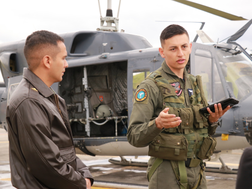 Patrullajes aéreos refuerzan seguridad  de viajeros que retornan a Bogotá