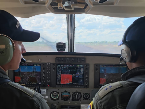 Presencia aérea refuerza la seguridad vial en la Orinoquía