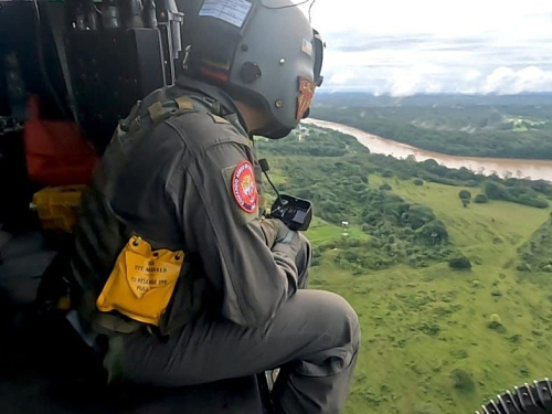 Sobrevuelos de seguridad acompañan a población en Caquetá en  cambio de año