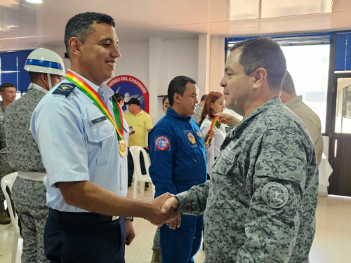 Condecoración Juan Nepomuceno Moreno exalta labor de la Institución Aérea en Casanare