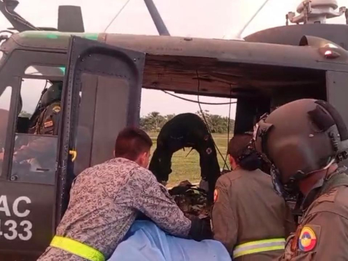 Misión humanitaria aérea permitió preservar la vida de soldado en estado crítico