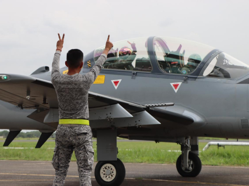 Fuerza Aeroespacial desplegada durante los comicios de este 8 de marzo