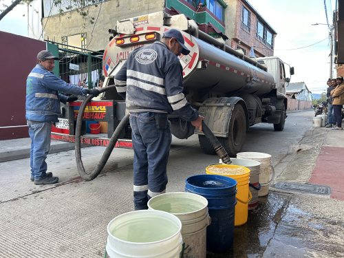 Vereda Puente Piedra recibió abastecimiento de agua tras daño en pozos profundos