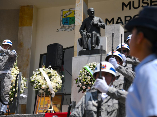 Fuerza Aeroespacial Colombiana honra el legado de Marco Fidel Suárez en Antioquia