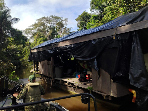 Estructuras de minería ilegal y economías ilícitas fueron afectadas en el Amazonas 