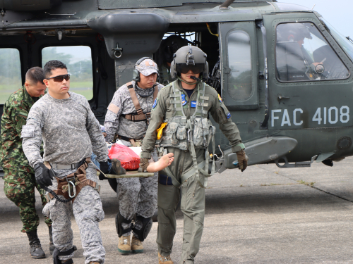 Traslado Aeromédico salva vida de integrante del GAOr estructura Ever Castro 