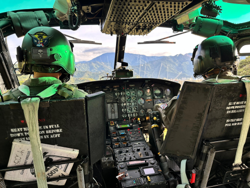 Helicópteros fortalecieron la vigilancia aérea durante la jornada electoral