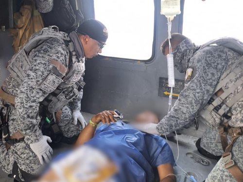 Traslado aeromédico salvó la vida de hombre herido por explosivo en Tibú 