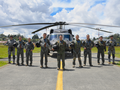 Vigilancia aérea, inteligencia y despliegue las capacidades operacionales dispuestas para las elecciones presidenciales