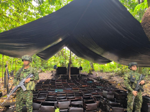 Destruido laboratorio con insumos para el narcotráfico en Puerto Leguízamo, Putumayo