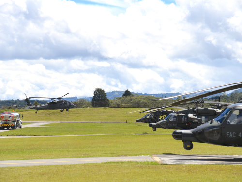 Capacidades aéreas fortalecen la seguridad durante posesión y cambio de mando presidencial